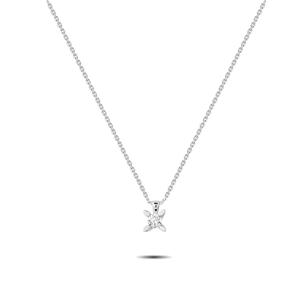 0,05 Karat Tektaş Pırlanta Kolye - Arvi Jewellery