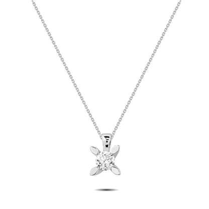 0,25 Karat Tektaş Pırlanta Kolye - Arvi Jewellery