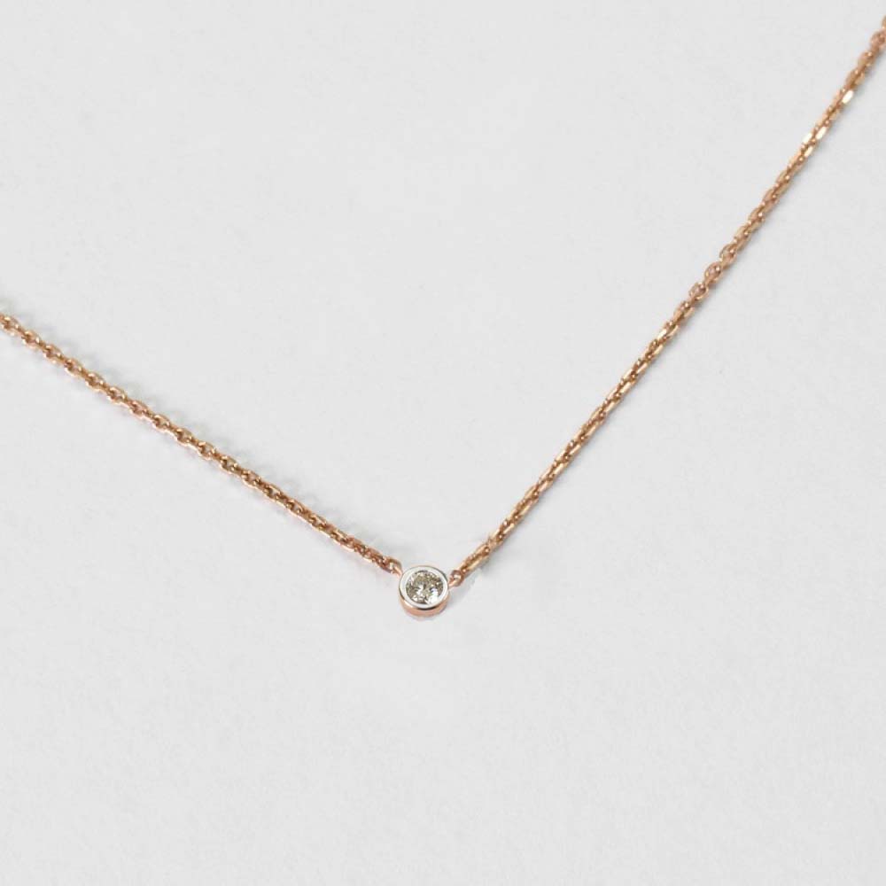 0,05 Karat Tektaş Pırlanta Kolye - Arvi Jewellery