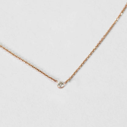 0,05 Karat Tektaş Pırlanta Kolye - Arvi Jewellery