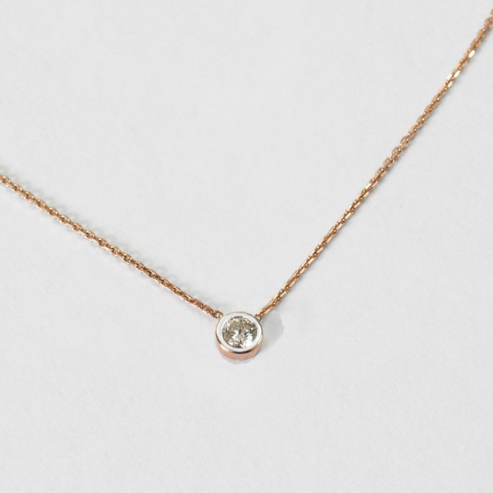 0,25 Karat Tektaş Pırlanta Kolye - Arvi Jewellery