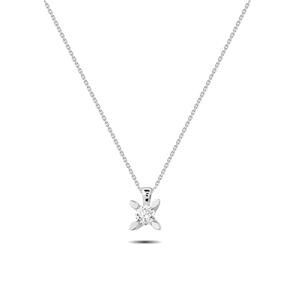 0,15 Karat Tektaş Pırlanta Kolye - Arvi Jewellery