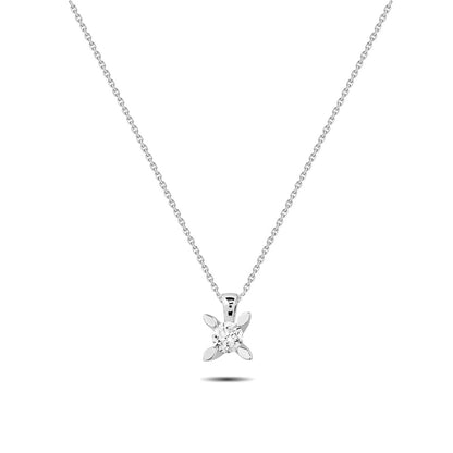 0,15 Karat Tektaş Pırlanta Kolye - Arvi Jewellery