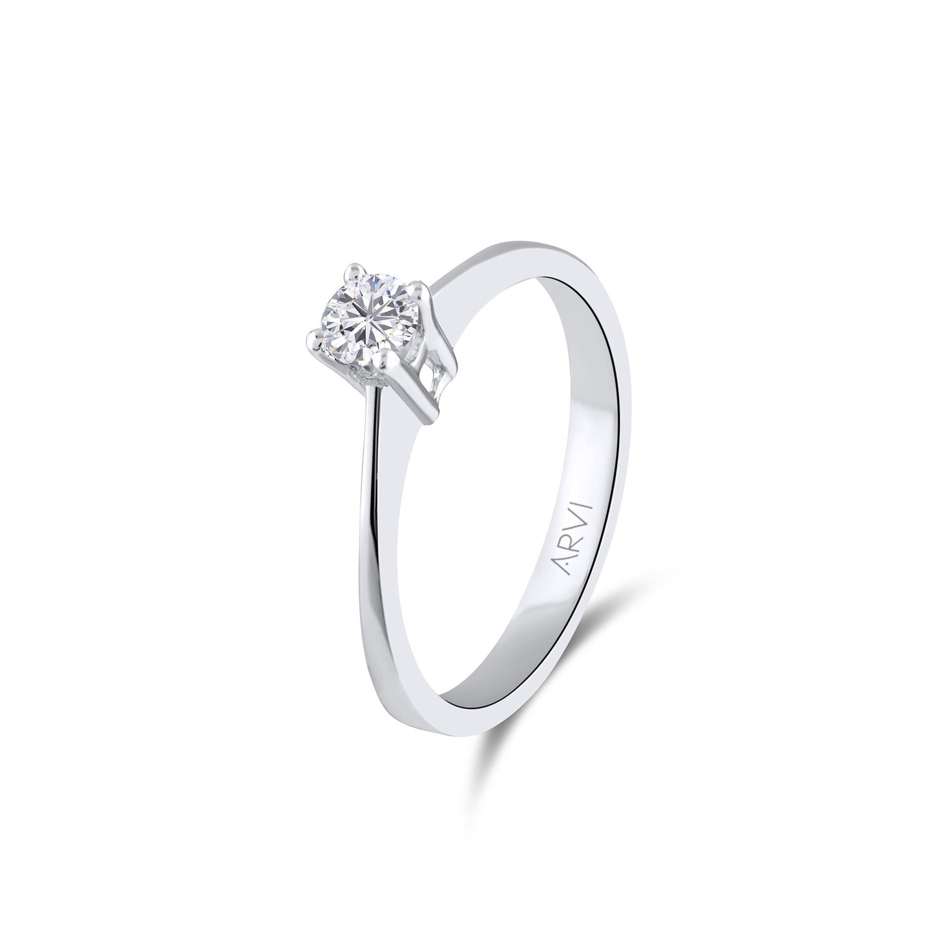 0,25 Karat Tektaş Pırlanta Yüzük - Arvi Jewellery