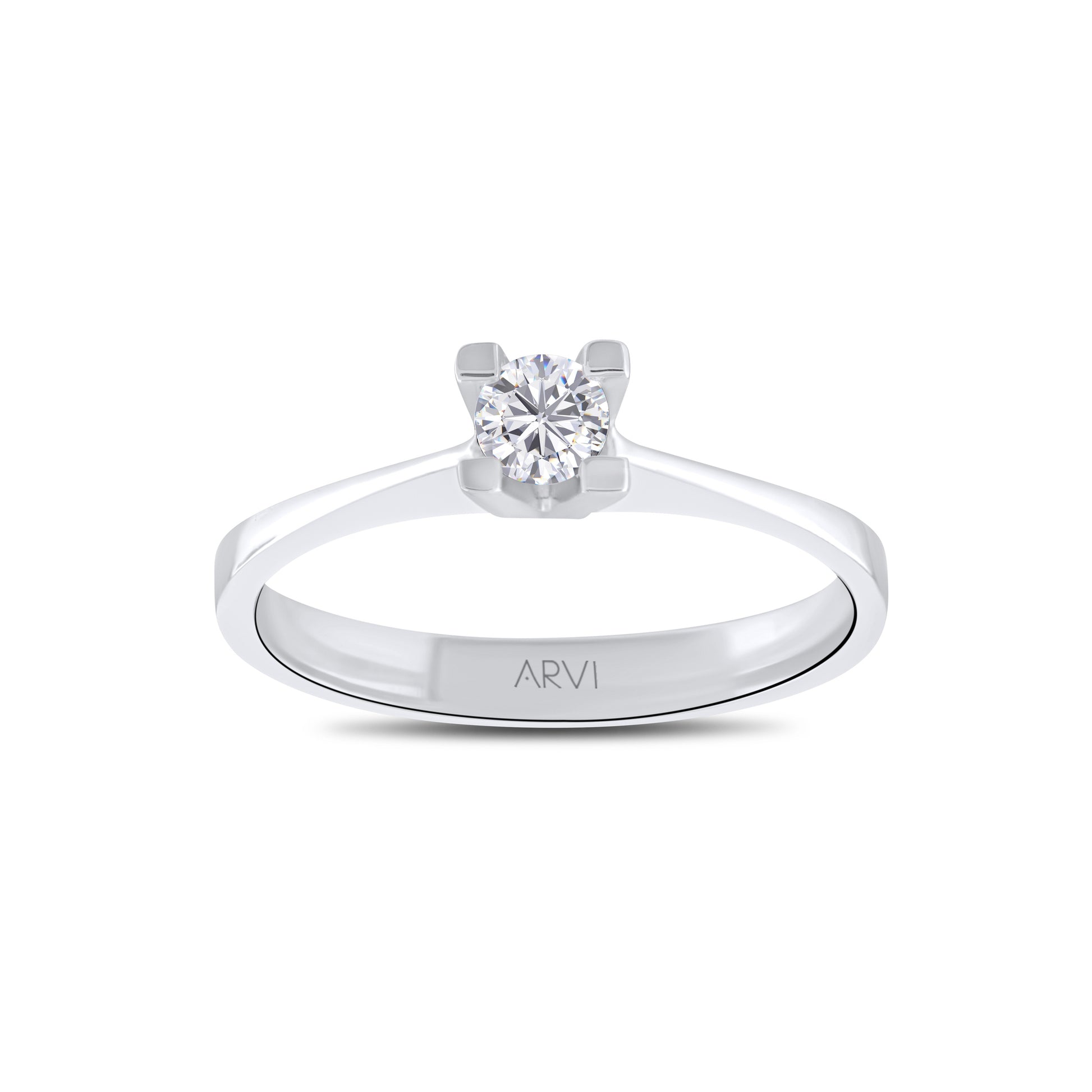 0,25 Karat Tektaş Pırlanta Yüzük - Arvi Jewellery