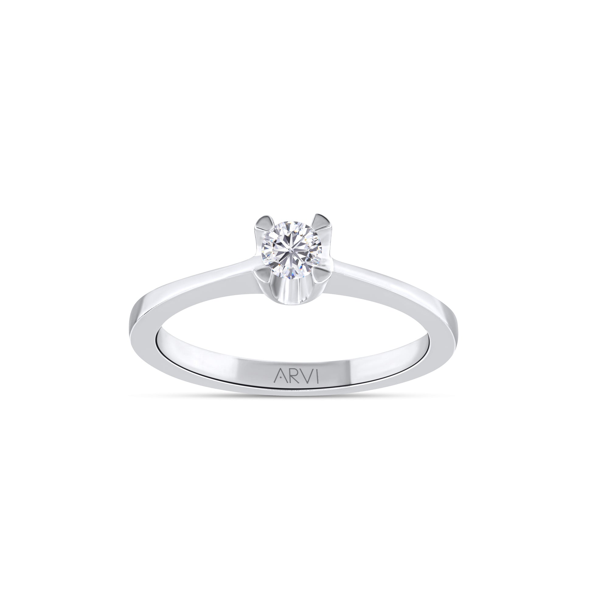 0,20 Karat Tektaş Pırlanta Yüzük - Arvi Jewellery