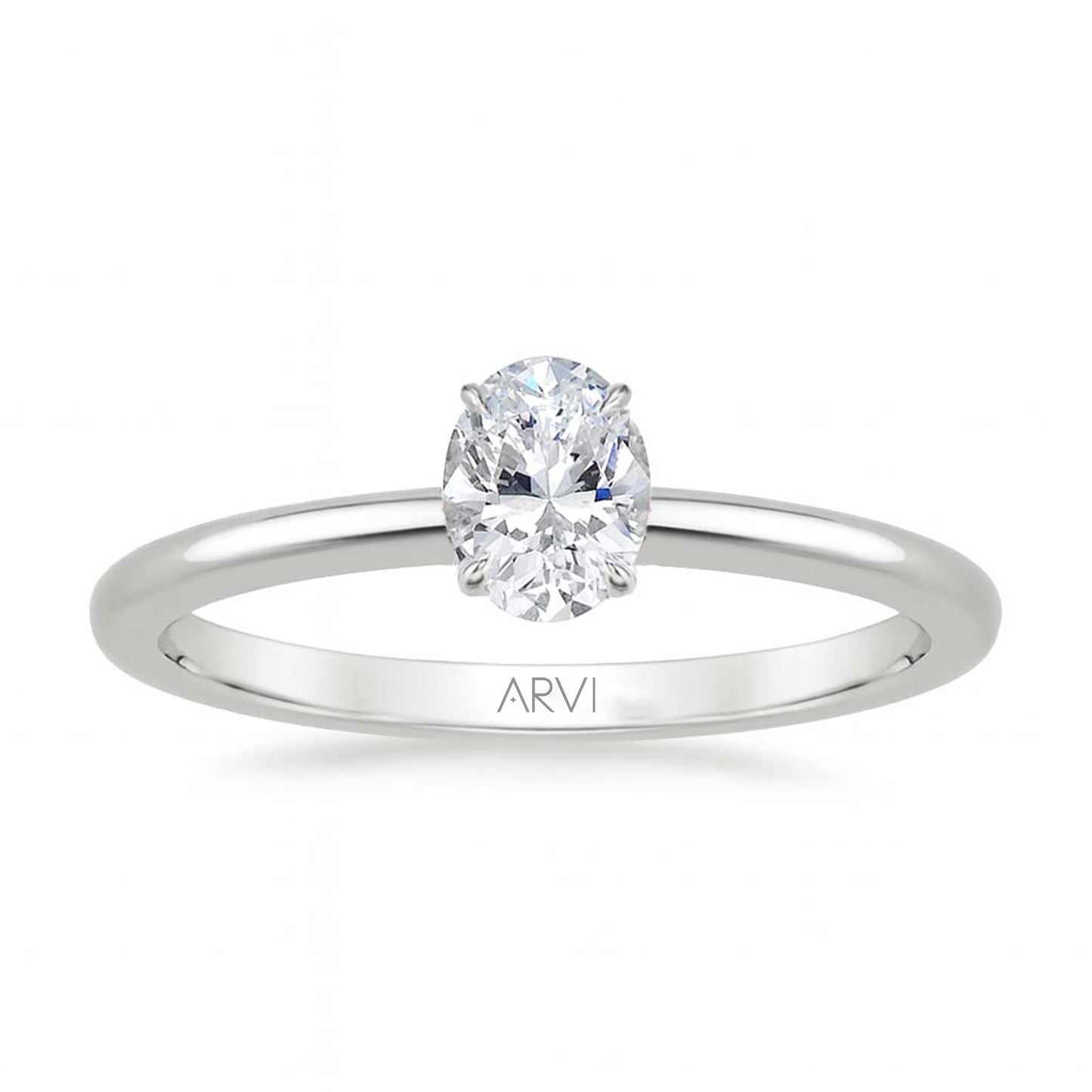 0,40 Karat Oval Pırlanta Tektaş Yüzük GIA Sertifikalı - Arvi Jewellery