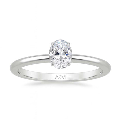 0,40 Karat Oval Pırlanta Tektaş Yüzük GIA Sertifikalı - Arvi Jewellery