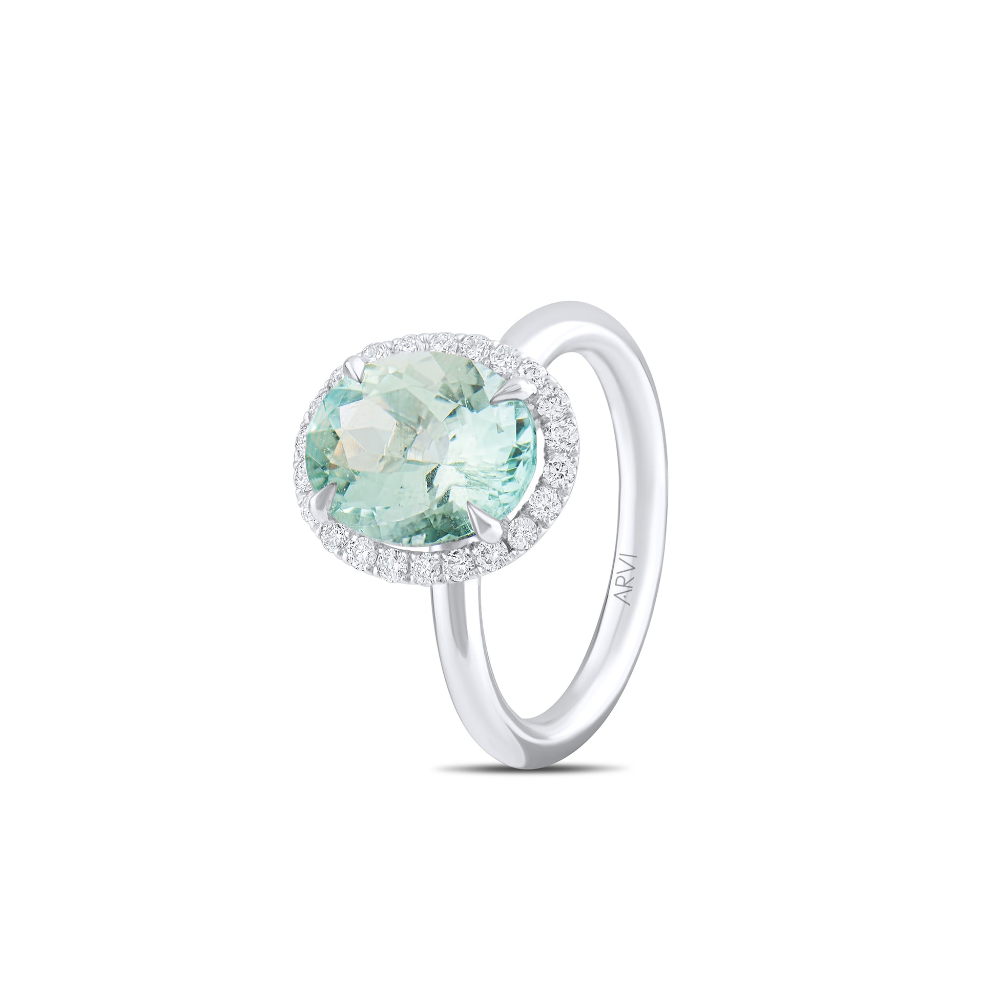 3,36 Karat Beril Pırlanta Yüzük - Arvi Jewellery