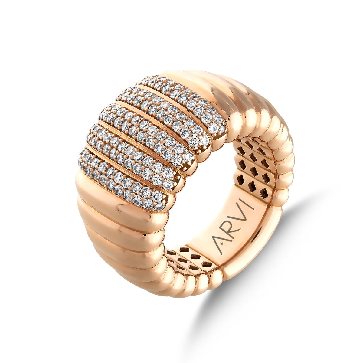 1,00 Karat Burgu Tasarım Nadas Pırlanta Yüzük - Arvi Jewellery