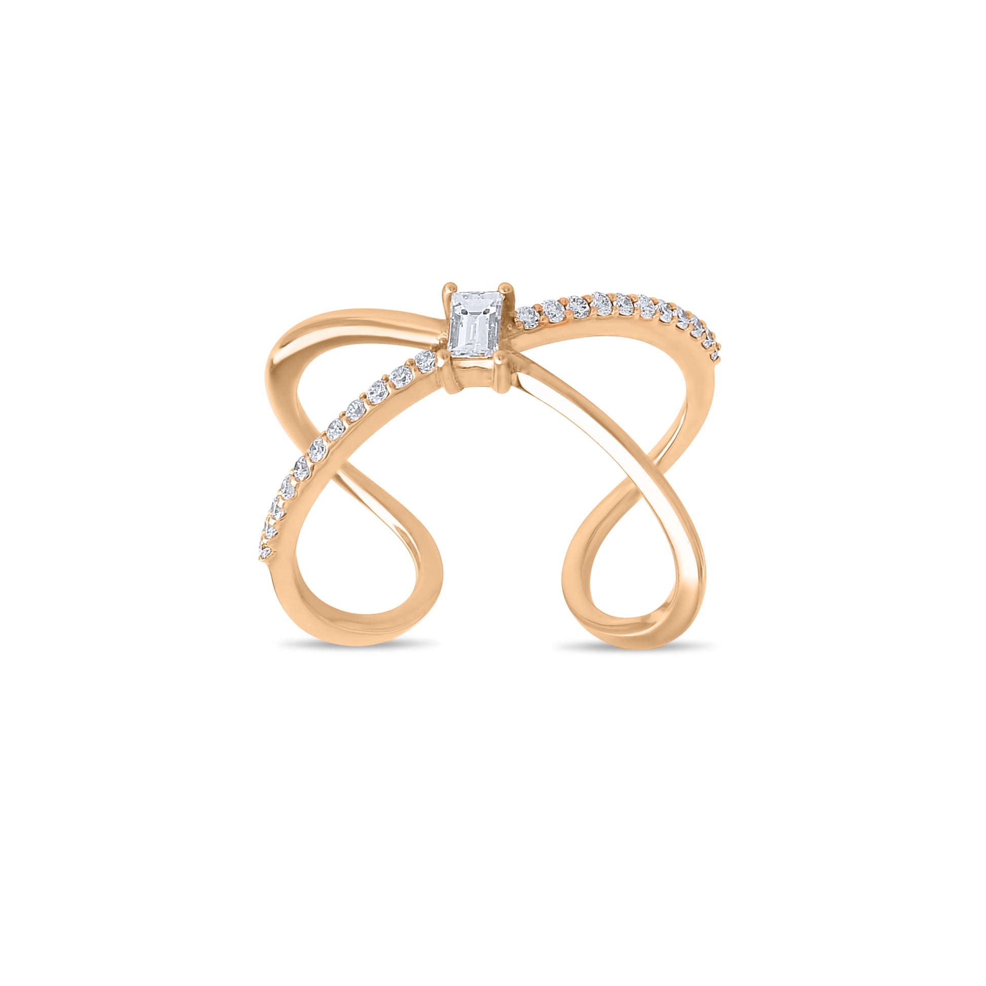 0,29 Karat Baget Pırlanta Yüzük - Arvi Jewellery