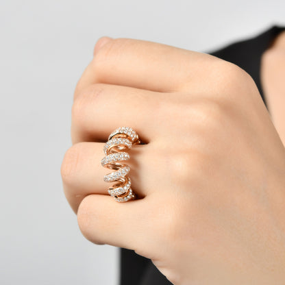 1,40 Karat Sarmal Pırlanta Yüzük - Arvi Jewellery