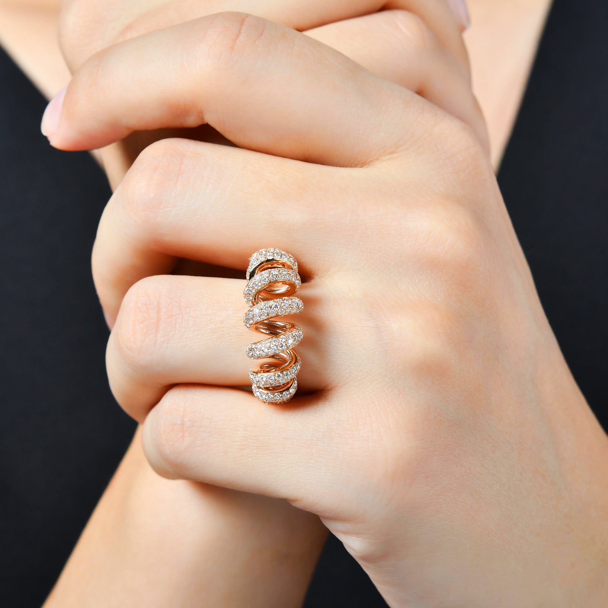 1,40 Karat Sarmal Pırlanta Yüzük - Arvi Jewellery