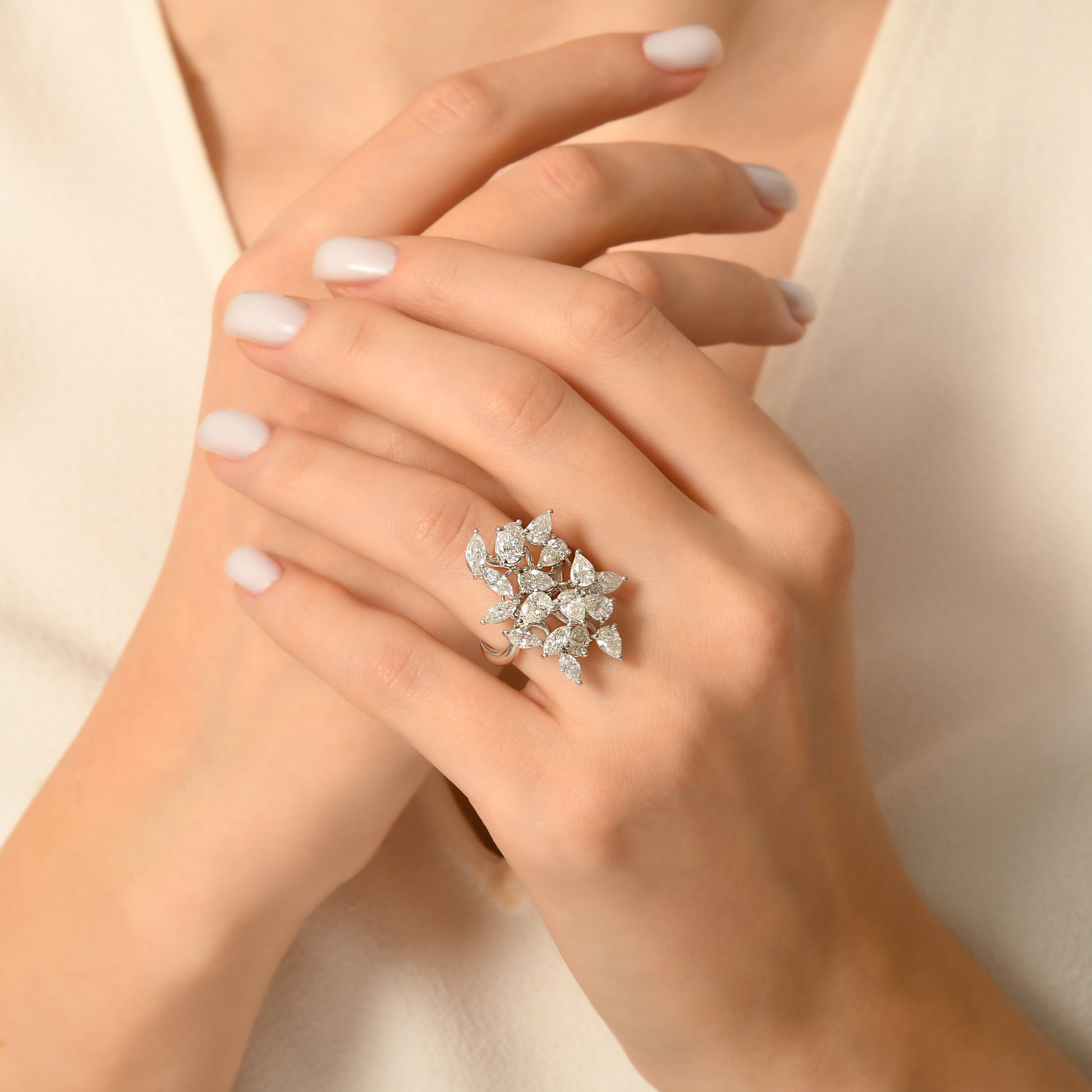 3,91 Karat Damla Markiz Pırlanta Rüya Yüzük 1 - Arvi Jewellery