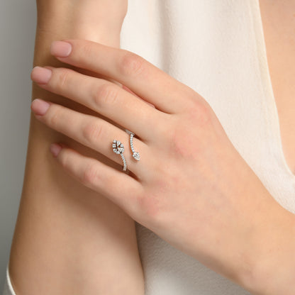 0,79 Karat Damla Pırlanta Kapri Yüzük 1 - Arvi Jewellery