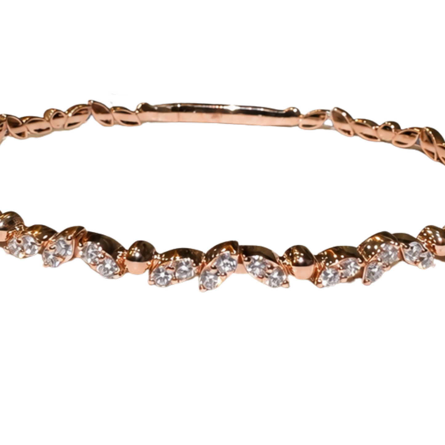 0,72 Karat Pırlanta Bangle Bilezik