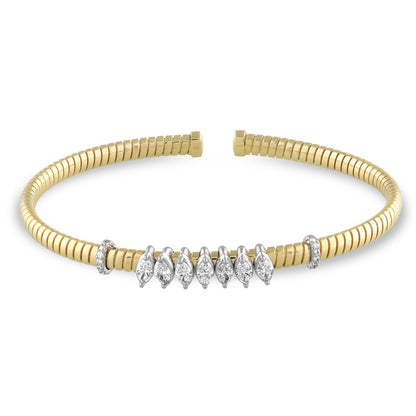 0,94 Karat Markiz Pırlanta Tasarım Bilezik