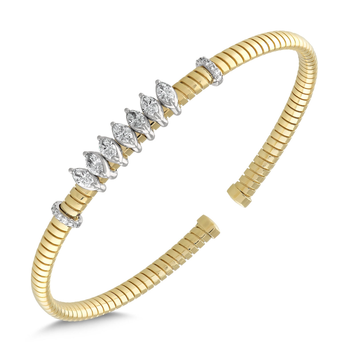 0,94 Karat Markiz Pırlanta Tasarım Bilezik