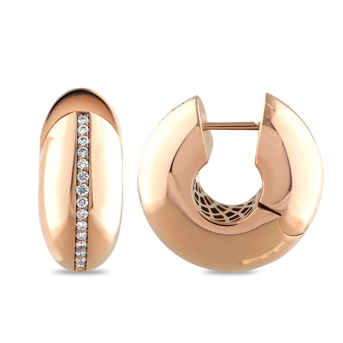 0,50 Karat Pırlanta Tasarım Küpe - Arvi Jewellery