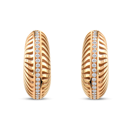 0,64 Karat Pırlanta Tasarım Küpe - Arvi Jewellery