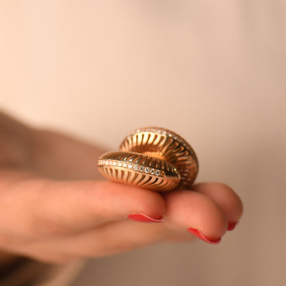 0,64 Karat Pırlanta Tasarım Küpe - Arvi Jewellery