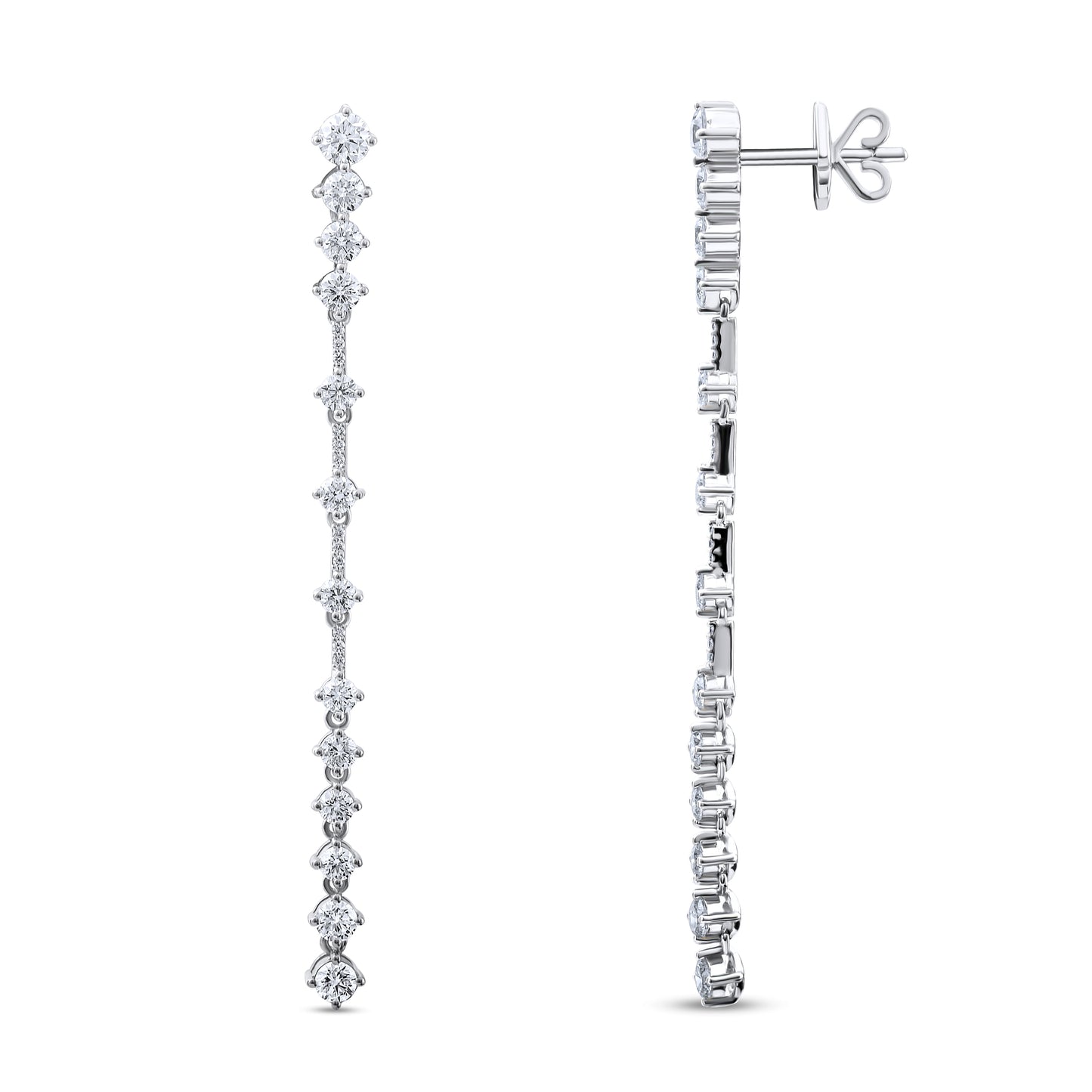 2,70 Karat Sallantılı Pırlanta Küpe - Arvi Jewellery