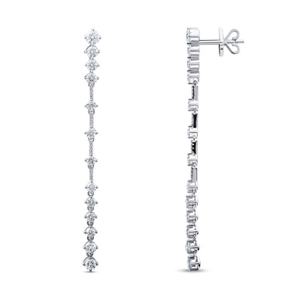 2,70 Karat Sallantılı Pırlanta Küpe - Arvi Jewellery