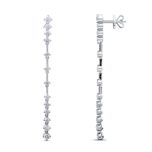 2,70 Karat Sallantılı Pırlanta Küpe - Arvi Jewellery