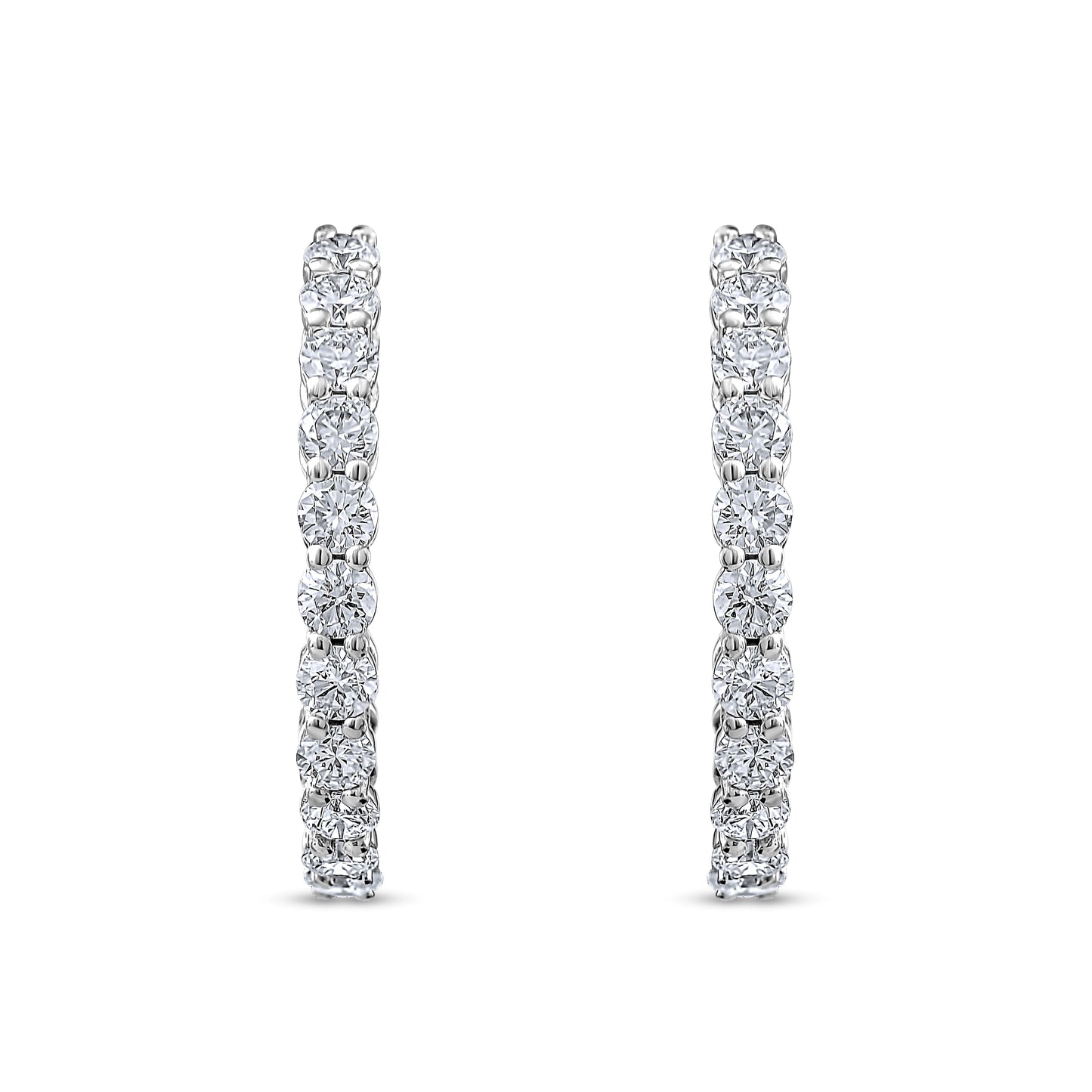 1,56 Karat Küçük Halka Pırlanta Küpe - Arvi Jewellery