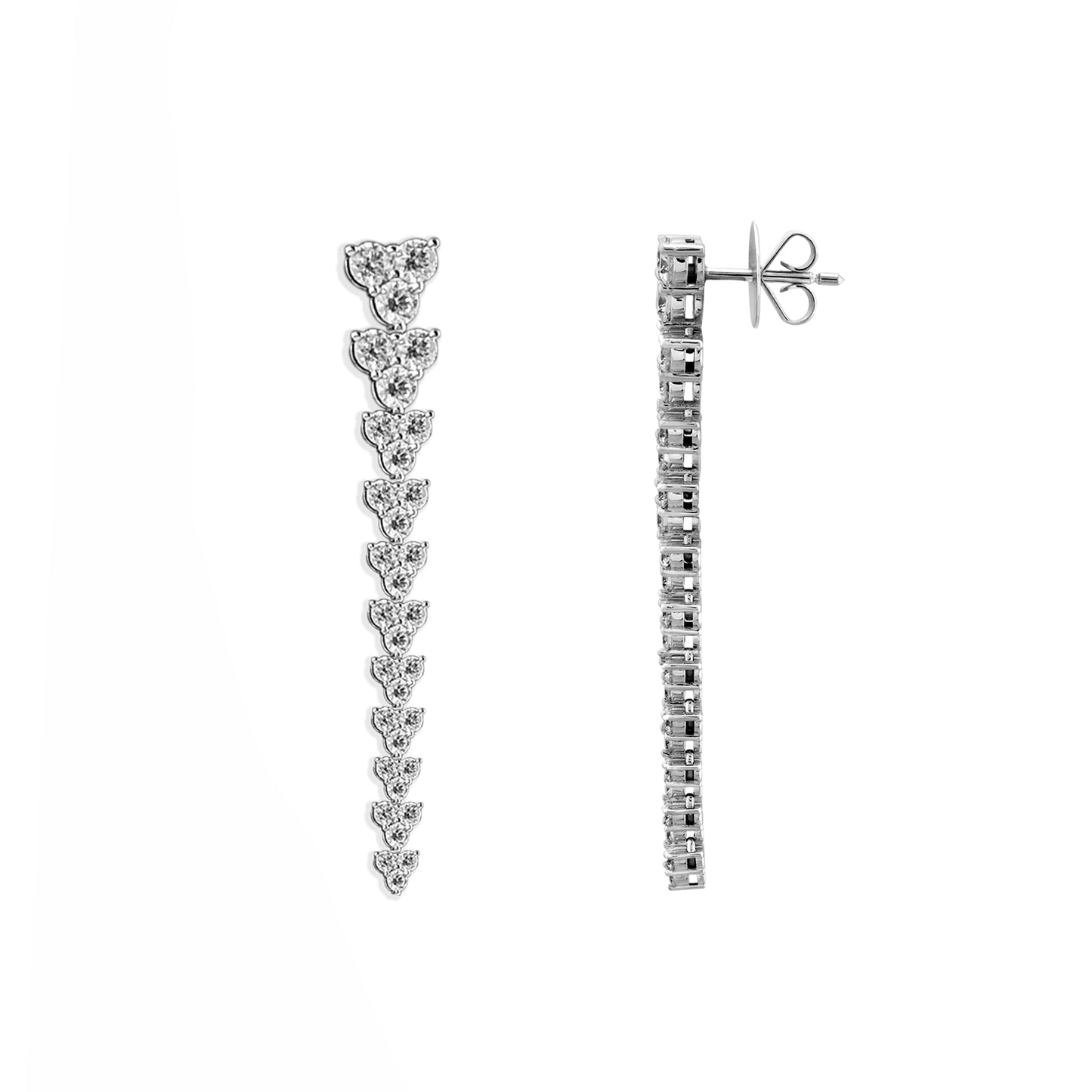 3,21 Karat Pırlanta Tasarım Küpe - Arvi Jewellery