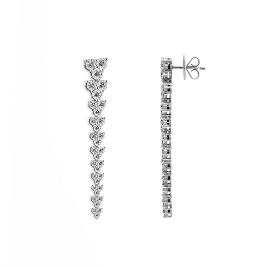 3,21 Karat Pırlanta Tasarım Küpe - Arvi Jewellery