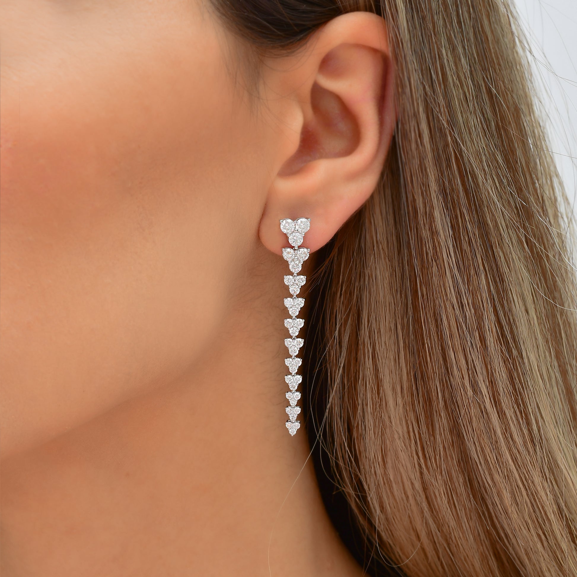 3,21 Karat Pırlanta Tasarım Küpe - Arvi Jewellery