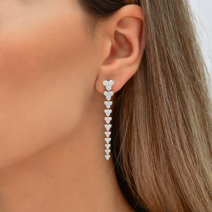 3,21 Karat Pırlanta Tasarım Küpe - Arvi Jewellery