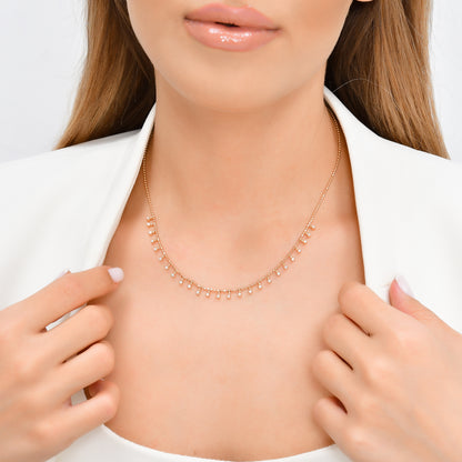 0,17 Karat Pırlanta Sarmaşık Kolye - Arvi Jewellery