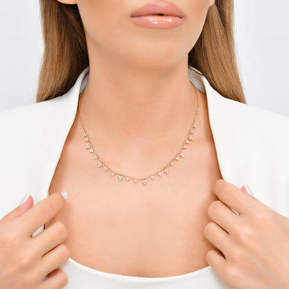 0,51 Karat Pırlanta Sarmaşık 2 Kolye - Arvi Jewellery