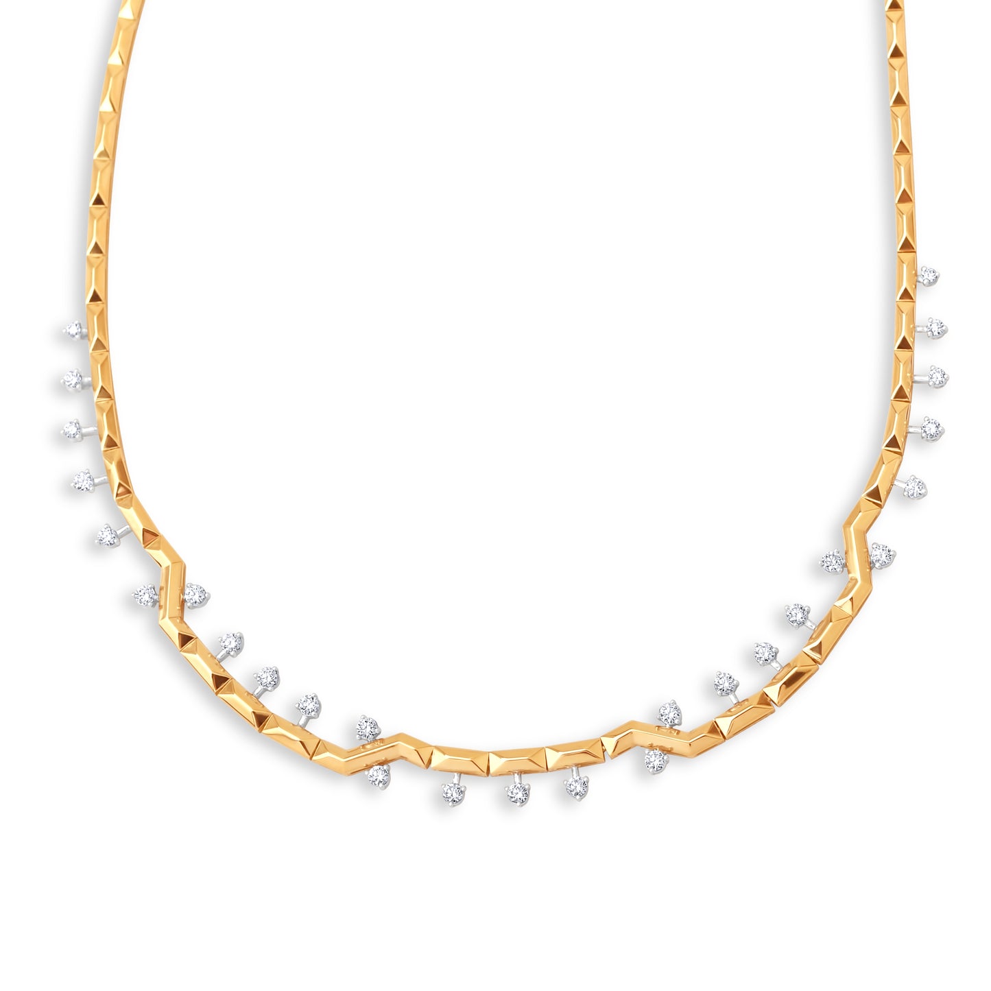 1,78 Karat Zikzak Pırlanta Kolye - Arvi Jewellery
