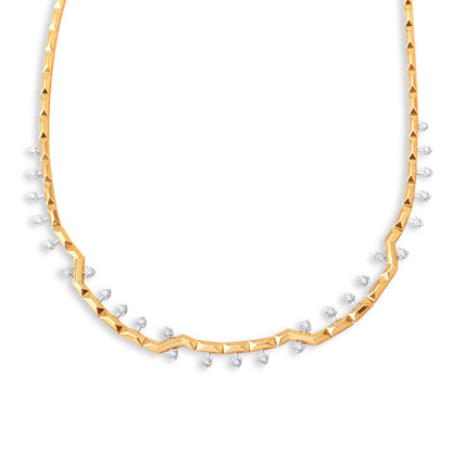 1,78 Karat Zikzak Pırlanta Kolye - Arvi Jewellery