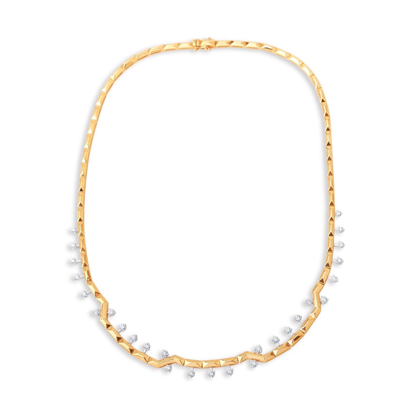 1,78 Karat Zikzak Pırlanta Kolye - Arvi Jewellery