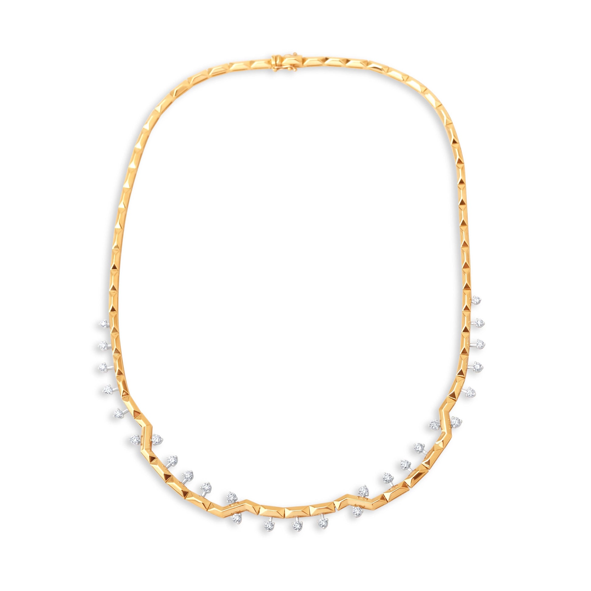 1,78 Karat Zikzak Pırlanta Kolye - Arvi Jewellery