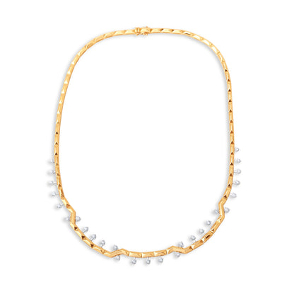 1,78 Karat Zikzak Pırlanta Kolye - Arvi Jewellery