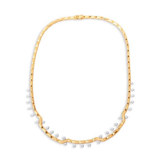 1,78 Karat Zikzak Pırlanta Kolye - Arvi Jewellery