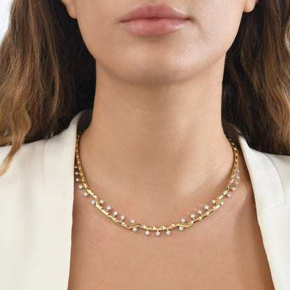 1,78 Karat Zikzak Pırlanta Kolye - Arvi Jewellery