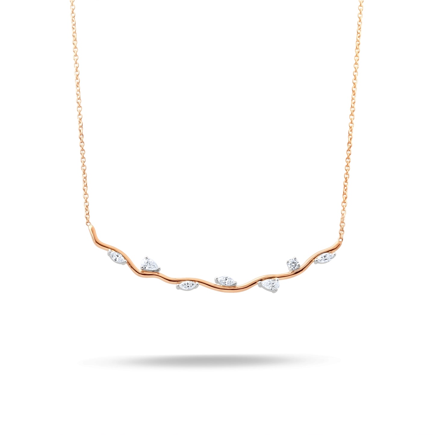 0,31 Karat Pırlanta Dal Kolye - Arvi Jewellery