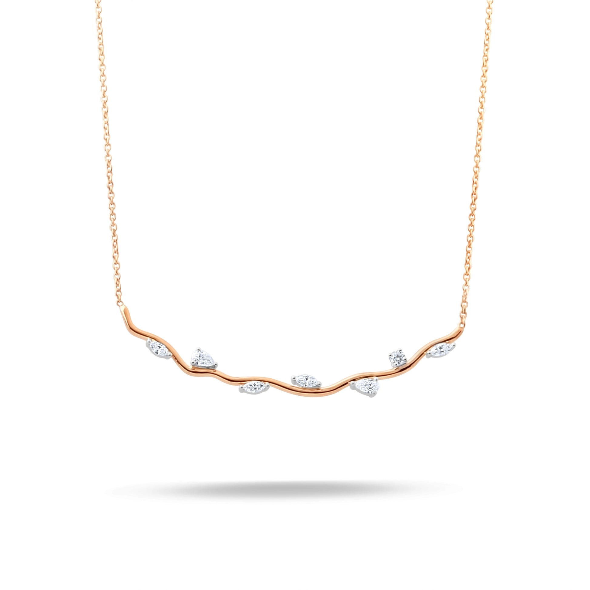 0,31 Karat Pırlanta Dal Kolye - Arvi Jewellery