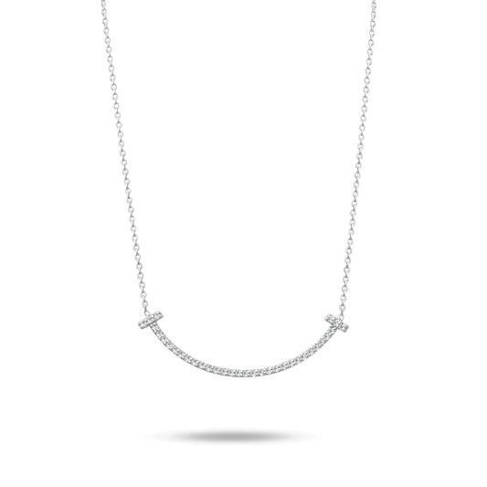 0,31 Karat Pırlanta Sıralı Bar Kolye - Arvi Jewellery