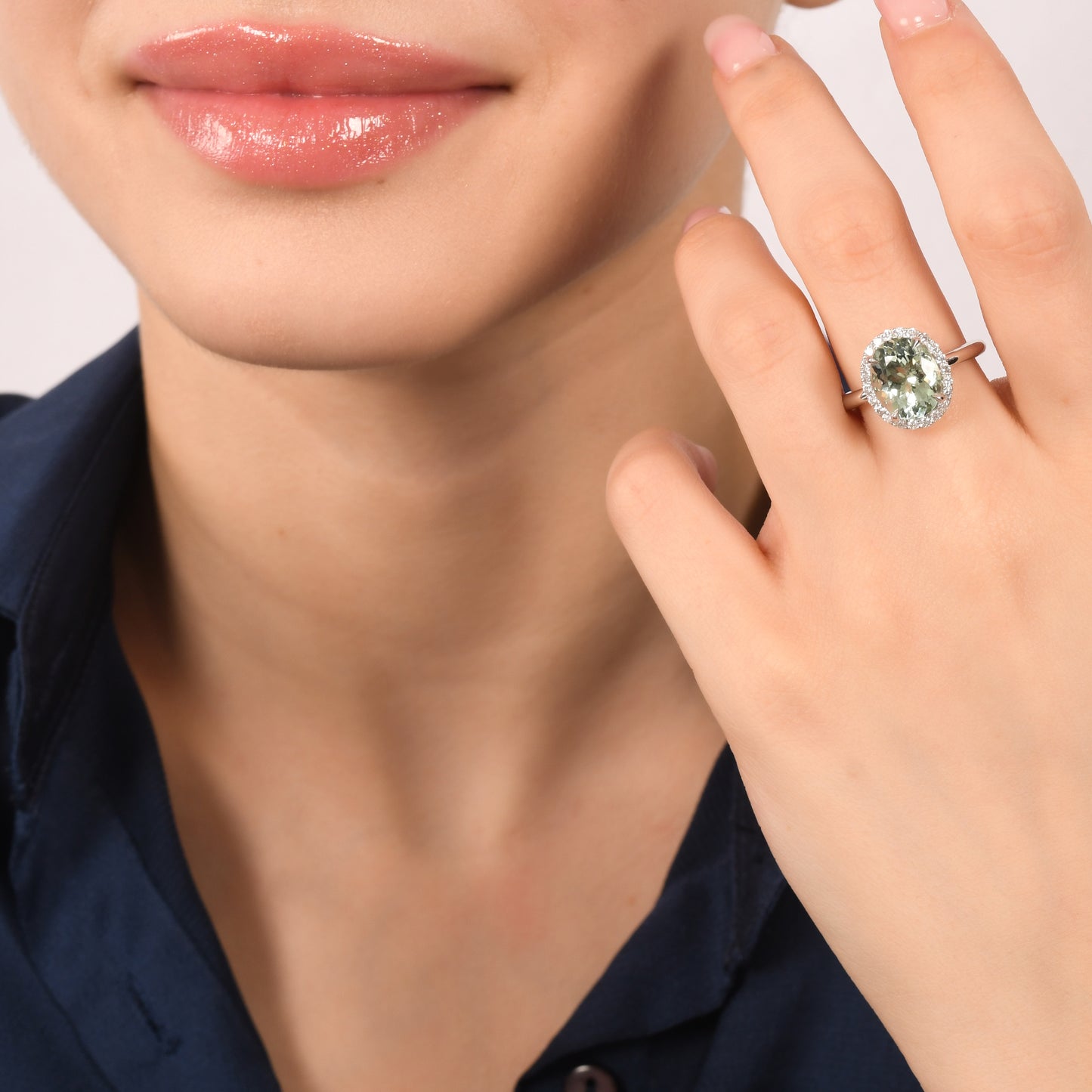 3,36 Karat Beril Pırlanta Yüzük - Arvi Jewellery