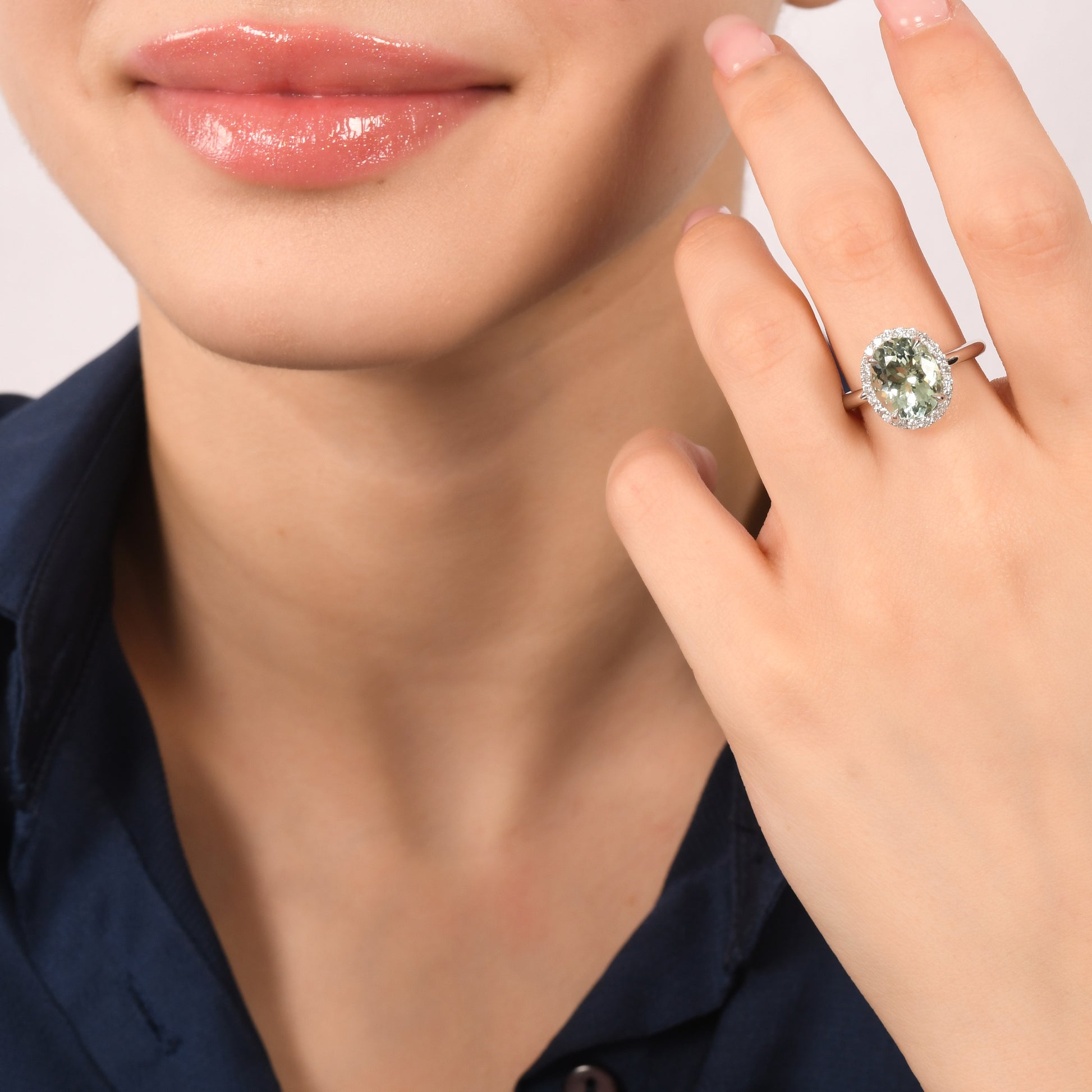 3,36 Karat Beril Pırlanta Yüzük - Arvi Jewellery