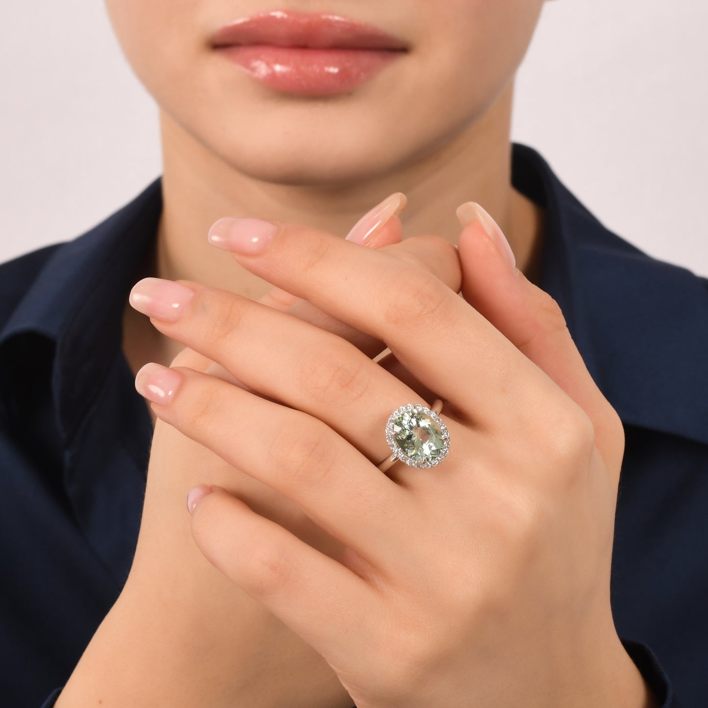 3,36 Karat Beril Pırlanta Yüzük - Arvi Jewellery