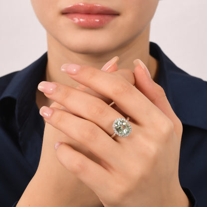 3,36 Karat Beril Pırlanta Yüzük - Arvi Jewellery