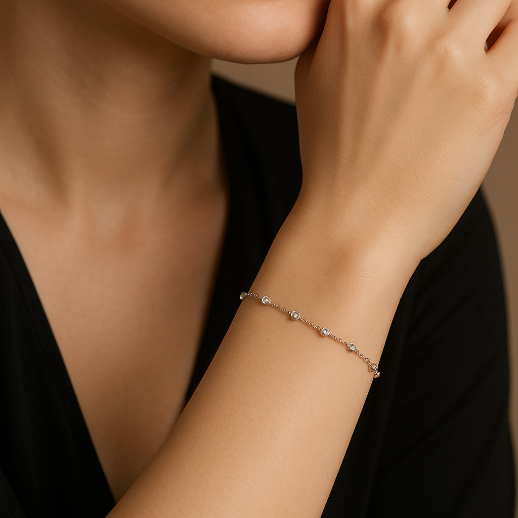 0,34 Karat Tohum Pırlanta Bilezik - Arvi Jewellery